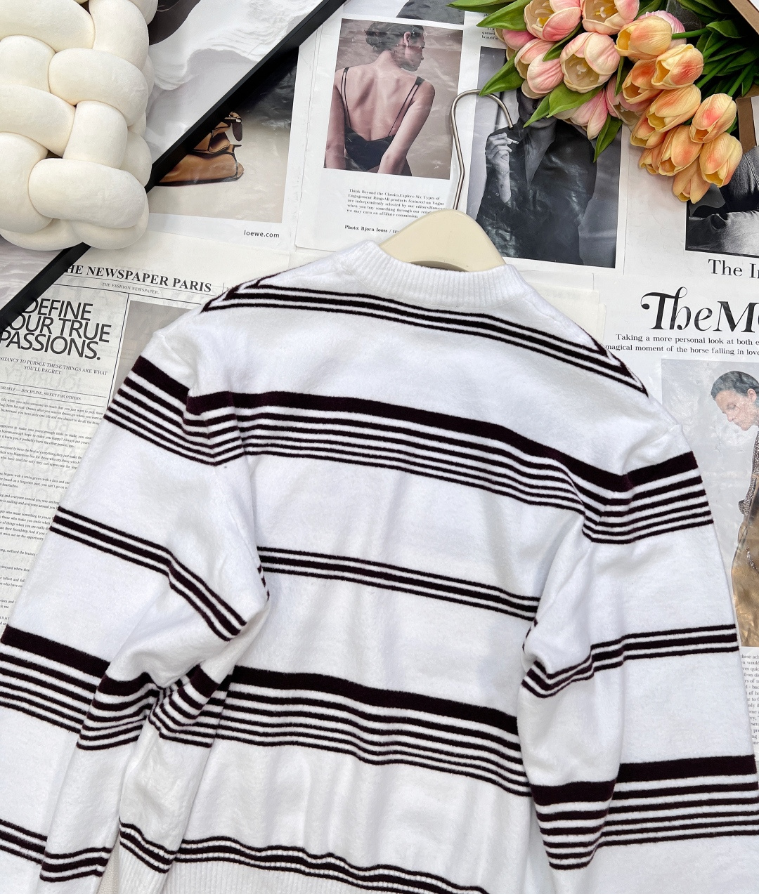 🆕Louis Vuitton25Fw早秋新款 横条纹皮质徽标针织毛衣丨⚠独家高版出品！经典条纹设计 永远