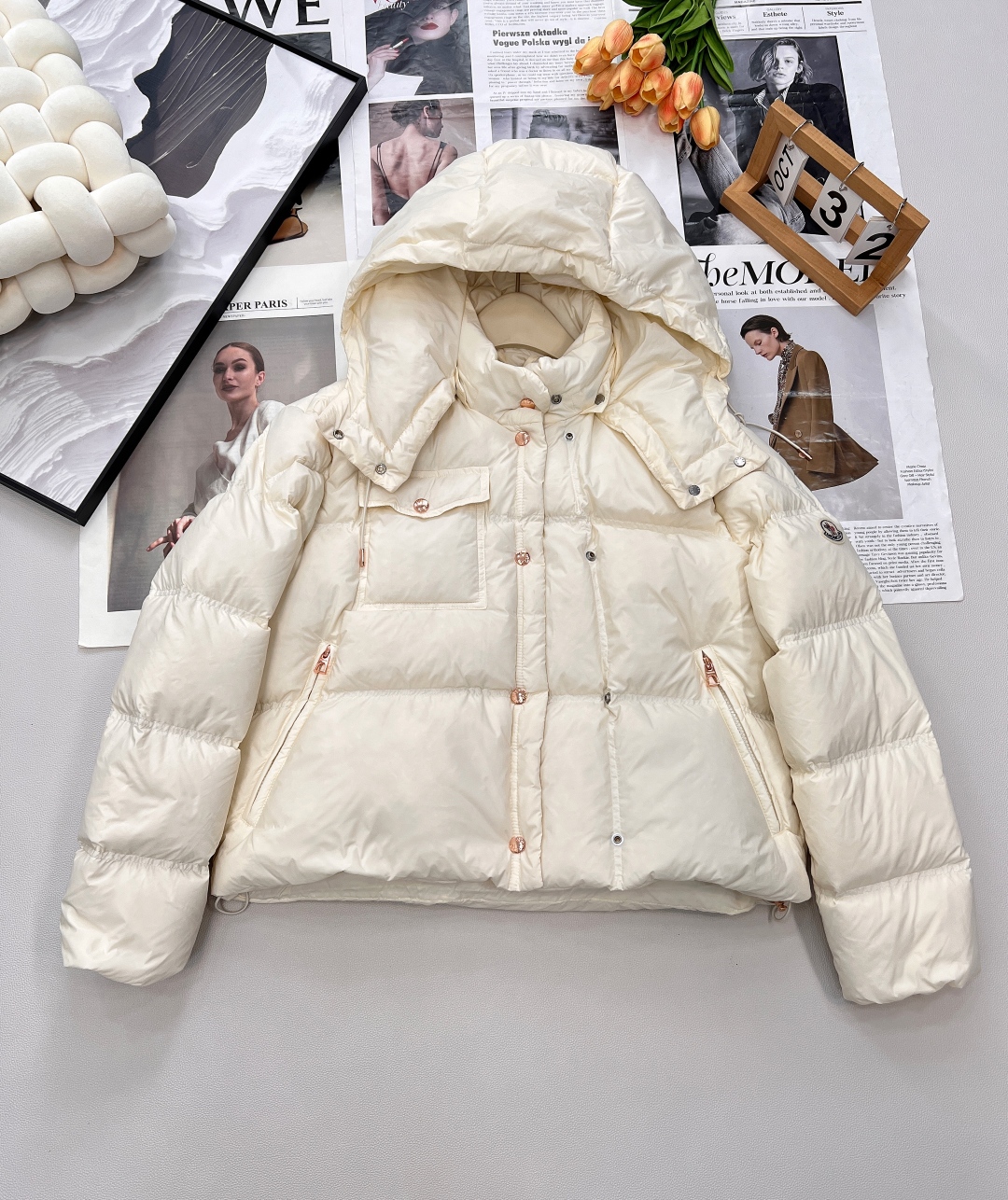 🆕Moncler2025新款可拆卸连帽羽绒服，定制YB进口防风防水尼龙材质 其工艺还原 升级材质 提升秋