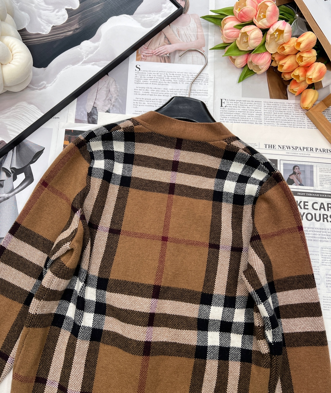 🆕 BURBERRY 格纹羊毛羊绒开衫，从版型说起 做到一比一完美做工 经过进口织机进行重工艺效果，每一