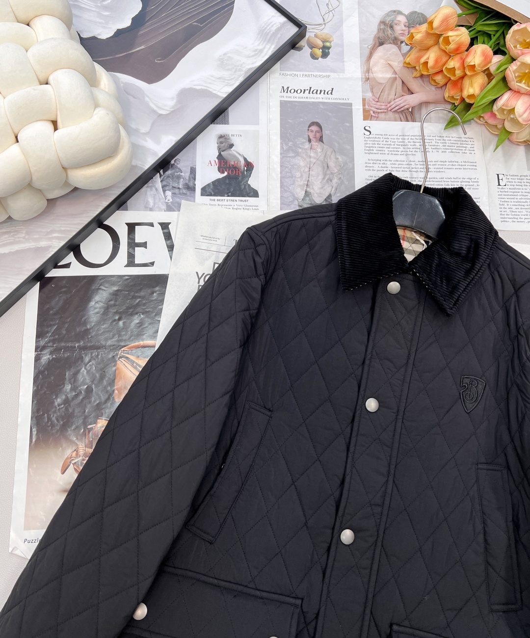 🆕Burberry25年最新款学院风棉服 真的好好看啊,巴宝莉这一季设计真的不错!中长款秋冬配百褶裙乐福