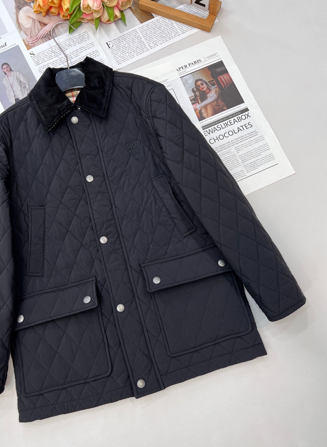 🆕Burberry25年最新款学院风棉服 真的好好看啊,巴宝莉这一季设计真的不错!中长款秋冬配百褶裙乐福
