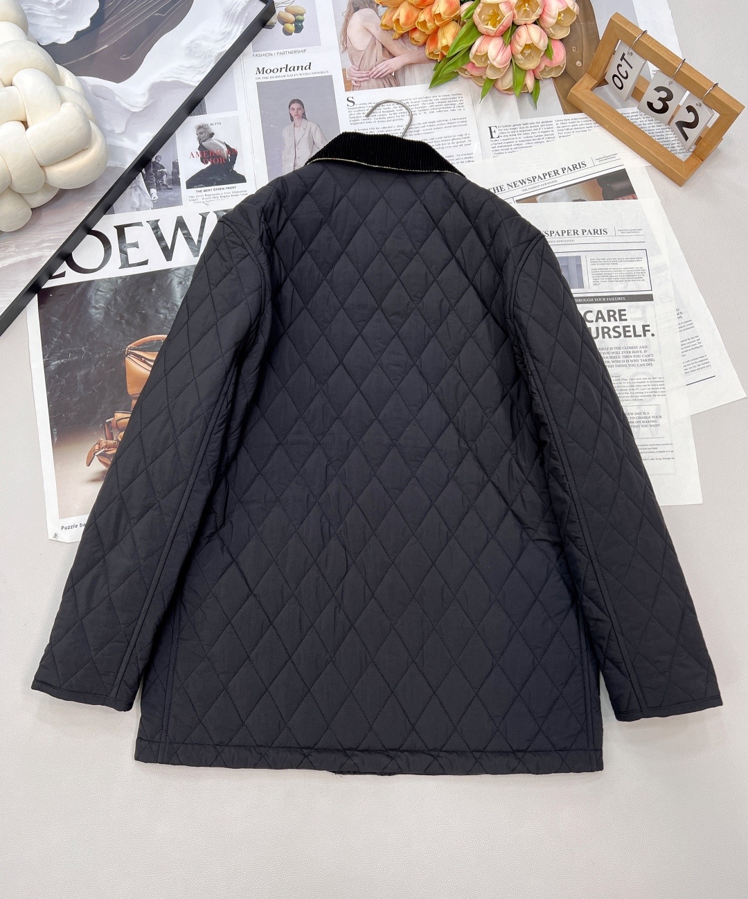 🆕Burberry25年最新款学院风棉服 真的好好看啊,巴宝莉这一季设计真的不错!中长款秋冬配百褶裙乐福