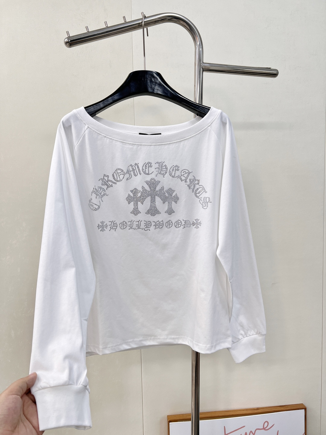 🆕Chrome hearts克罗心新款 十字花烫钻长袖卫衣T恤长袖衫▪️独家高版出品！这款长袖T恤真的太