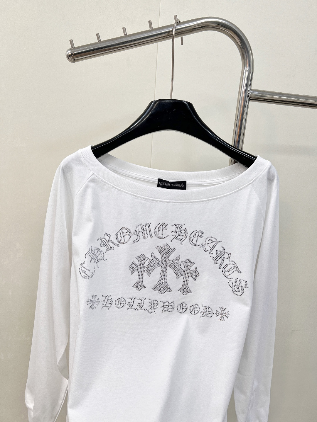 🆕Chrome hearts克罗心新款 十字花烫钻长袖卫衣T恤长袖衫▪️独家高版出品！这款长袖T恤真的太