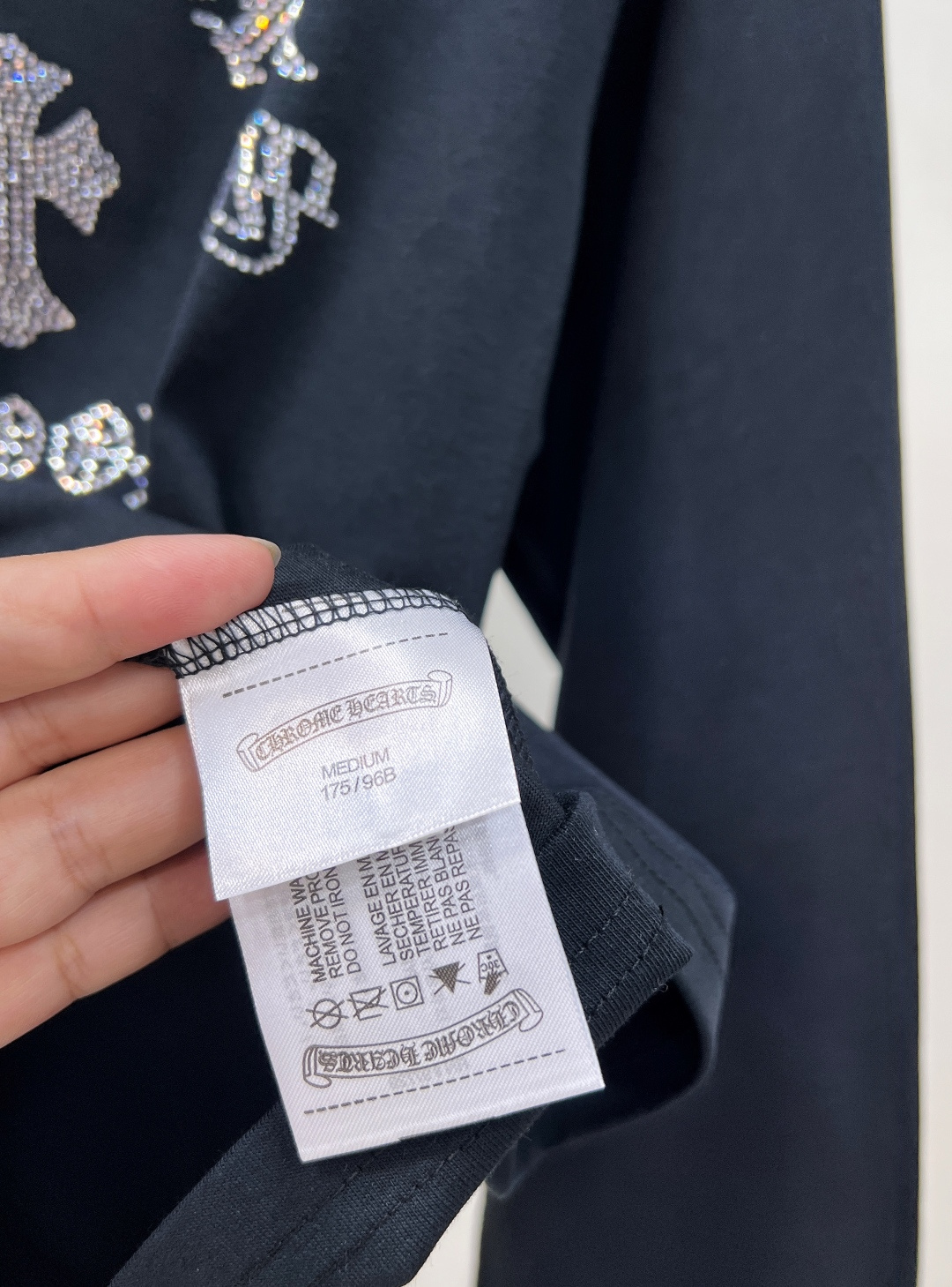 🆕Chrome hearts克罗心新款 十字花烫钻长袖卫衣T恤长袖衫▪️独家高版出品！这款长袖T恤真的太