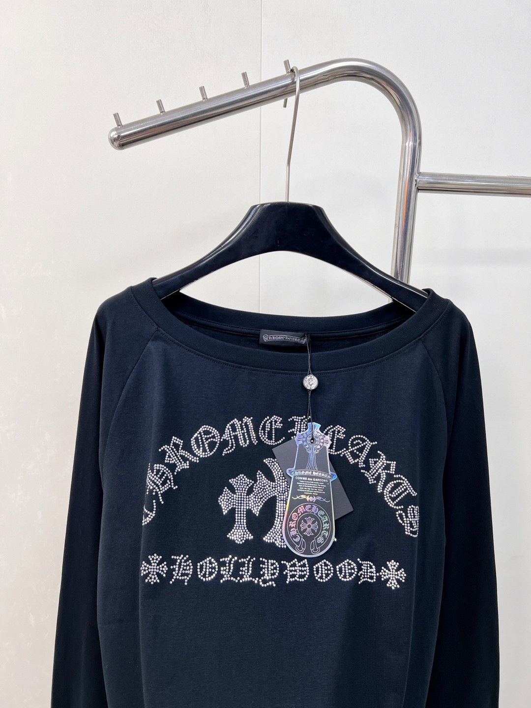 🆕Chrome hearts克罗心新款 十字花烫钻长袖卫衣T恤长袖衫▪️独家高版出品！这款长袖T恤真的太