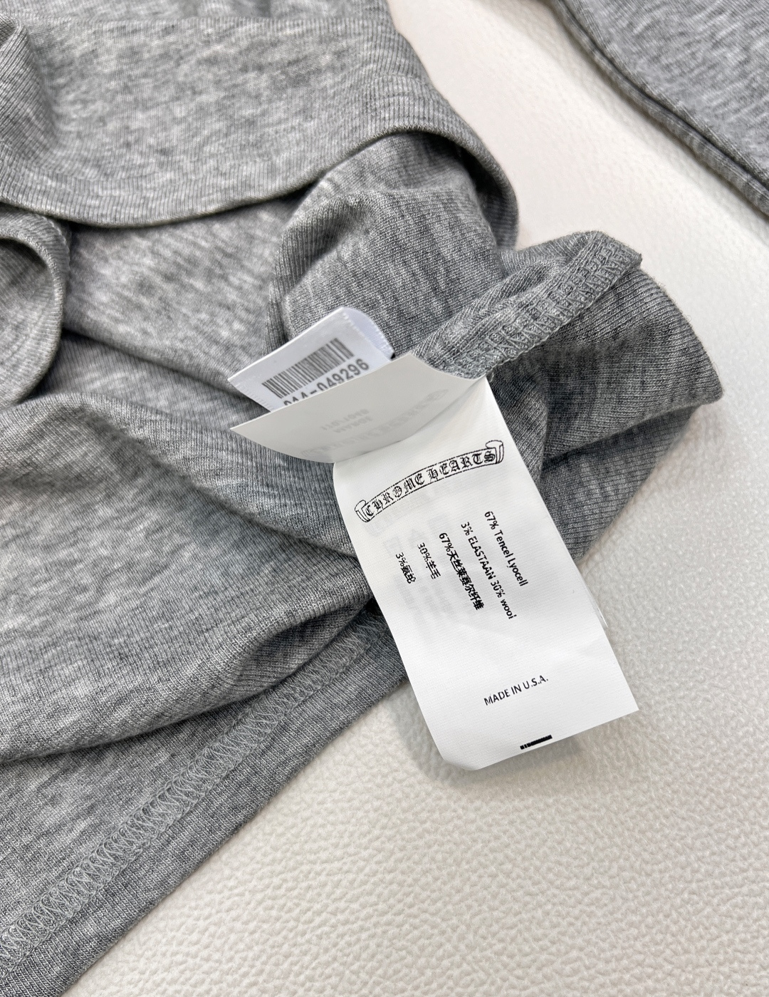 🆕Chrome hearts2025新款修身皮标十字架打底衫，定制YB进口天丝羊毛材质，质感舒适，弹力十