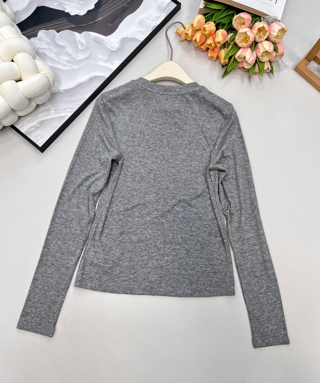 🆕Chrome hearts2025新款修身皮标十字架打底衫，定制YB进口天丝羊毛材质，质感舒适，弹力十