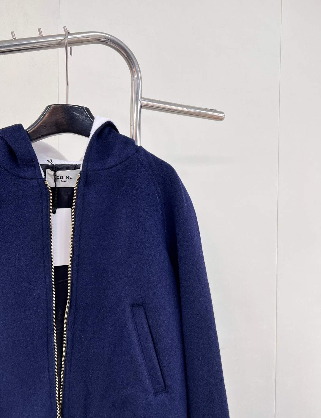 🆕2023Ss Celine 字母刺绣撞色羊绒棒球服外套原版定制进口毛呢面料 美式学院风罗纹包边工艺，凯