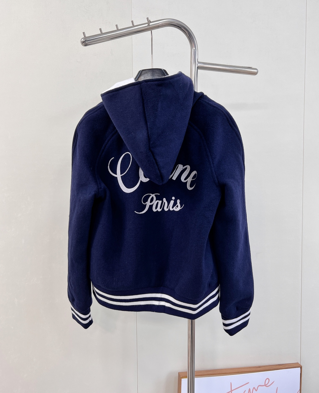 🆕2023Ss Celine 字母刺绣撞色羊绒棒球服外套原版定制进口毛呢面料 美式学院风罗纹包边工艺，凯