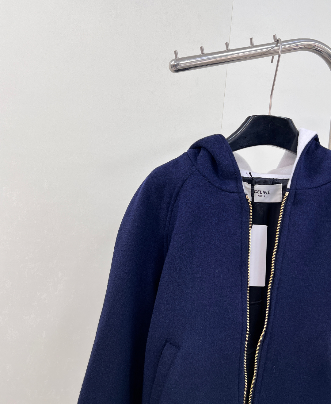 🆕2023Ss Celine 字母刺绣撞色羊绒棒球服外套原版定制进口毛呢面料 美式学院风罗纹包边工艺，凯