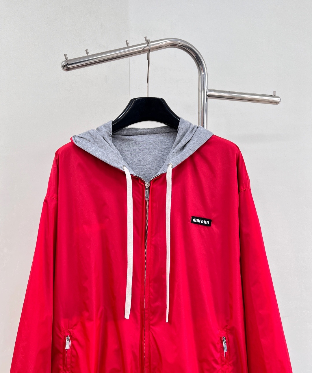 🆕Miumiu 25fW秋冬新款撞色双面穿宽松拉链卫衣外套丨⚠独家yb开发!高版出品!Oversize宽