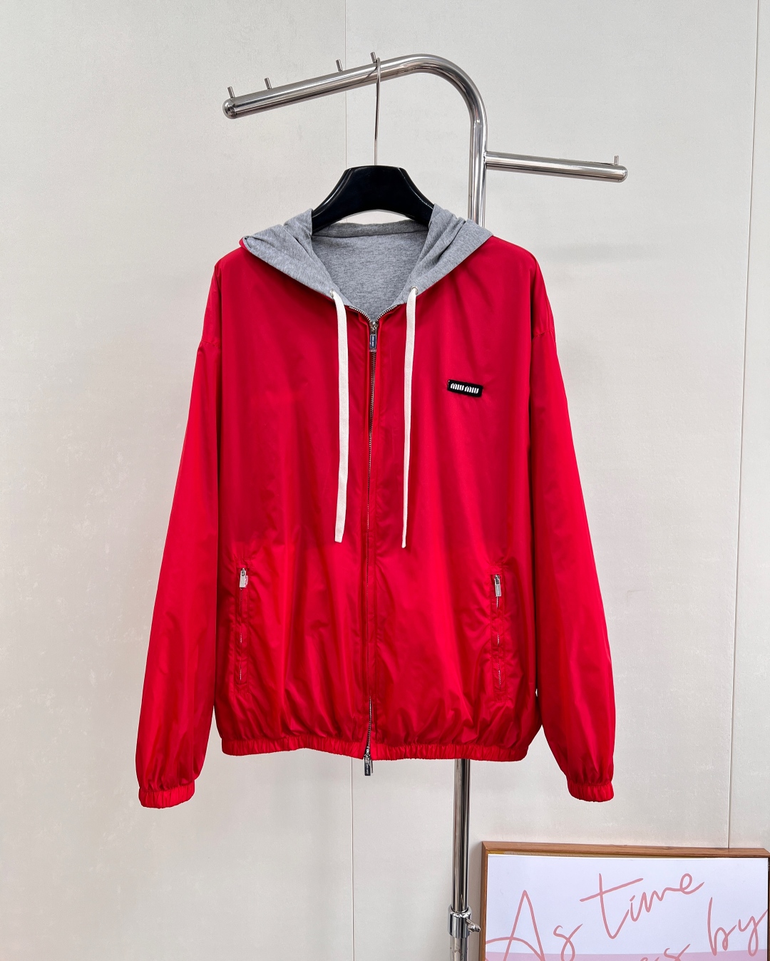 🆕Miumiu 25fW秋冬新款撞色双面穿宽松拉链卫衣外套丨⚠独家yb开发！高版出品！Oversize宽