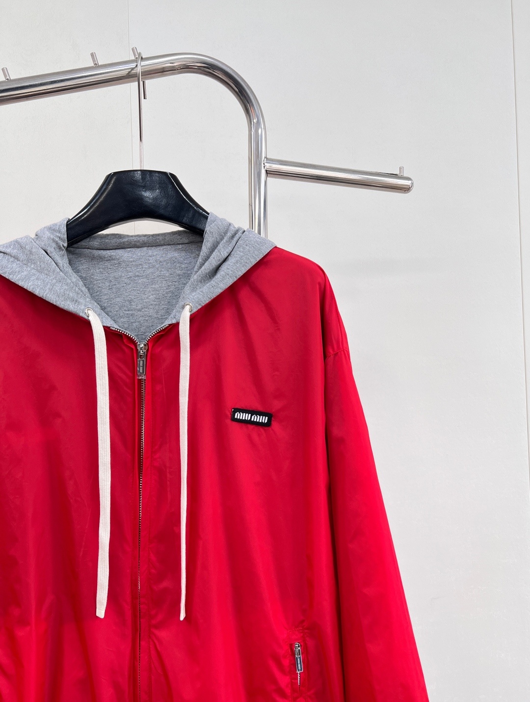 🆕Miumiu 25fW秋冬新款撞色双面穿宽松拉链卫衣外套丨⚠独家yb开发!高版出品!Oversize宽