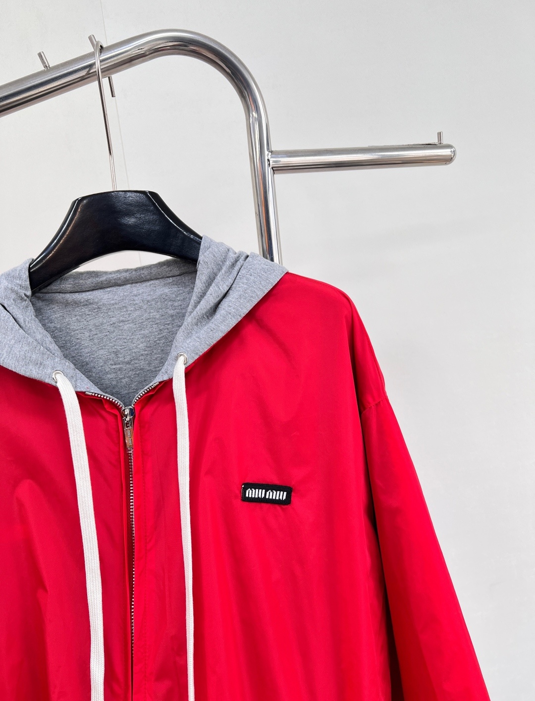 🆕Miumiu 25fW秋冬新款撞色双面穿宽松拉链卫衣外套丨⚠独家yb开发!高版出品!Oversize宽
