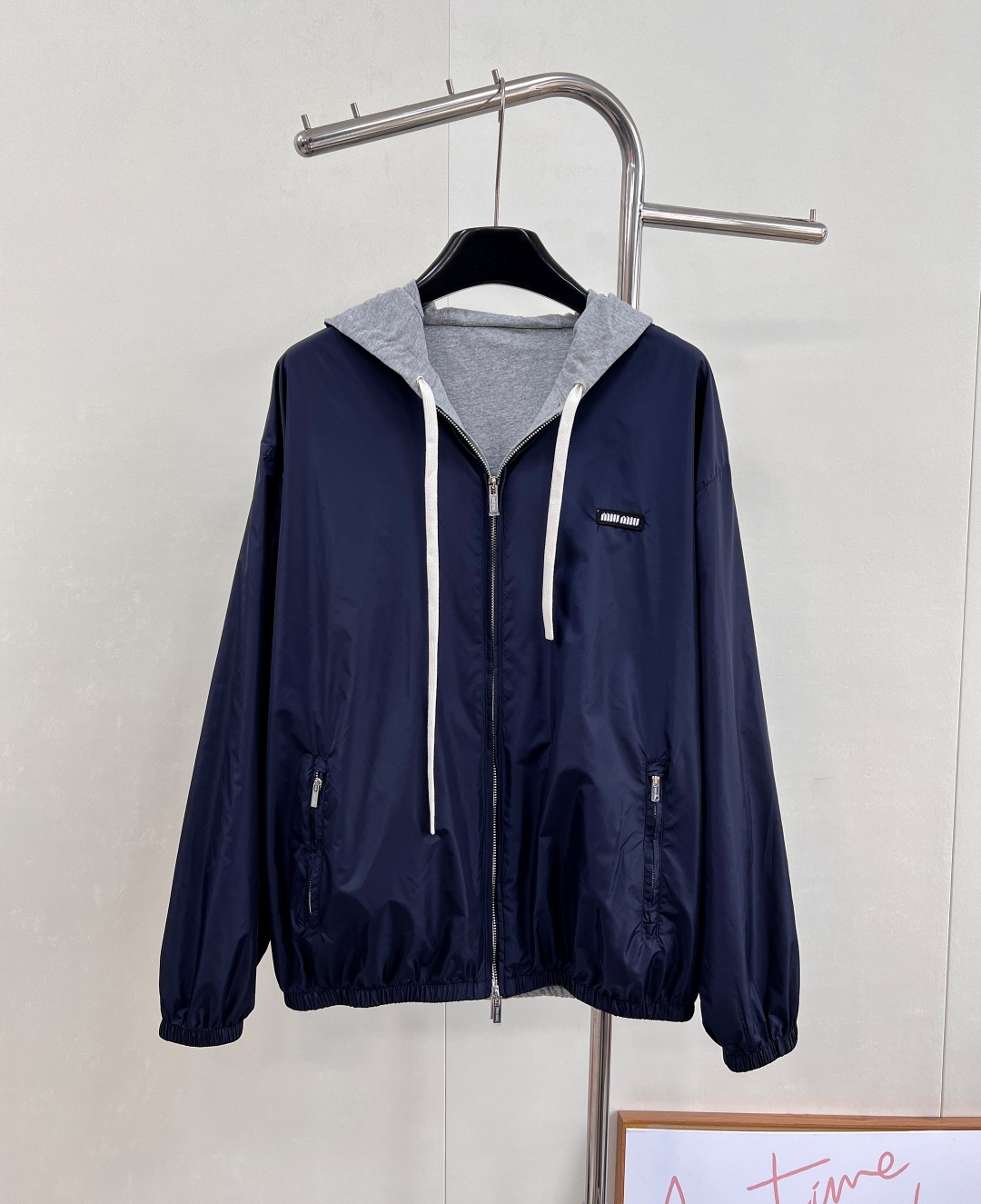 🆕Miumiu 25fW秋冬新款撞色双面穿宽松拉链卫衣外套丨⚠独家yb开发！高版出品！Oversize宽