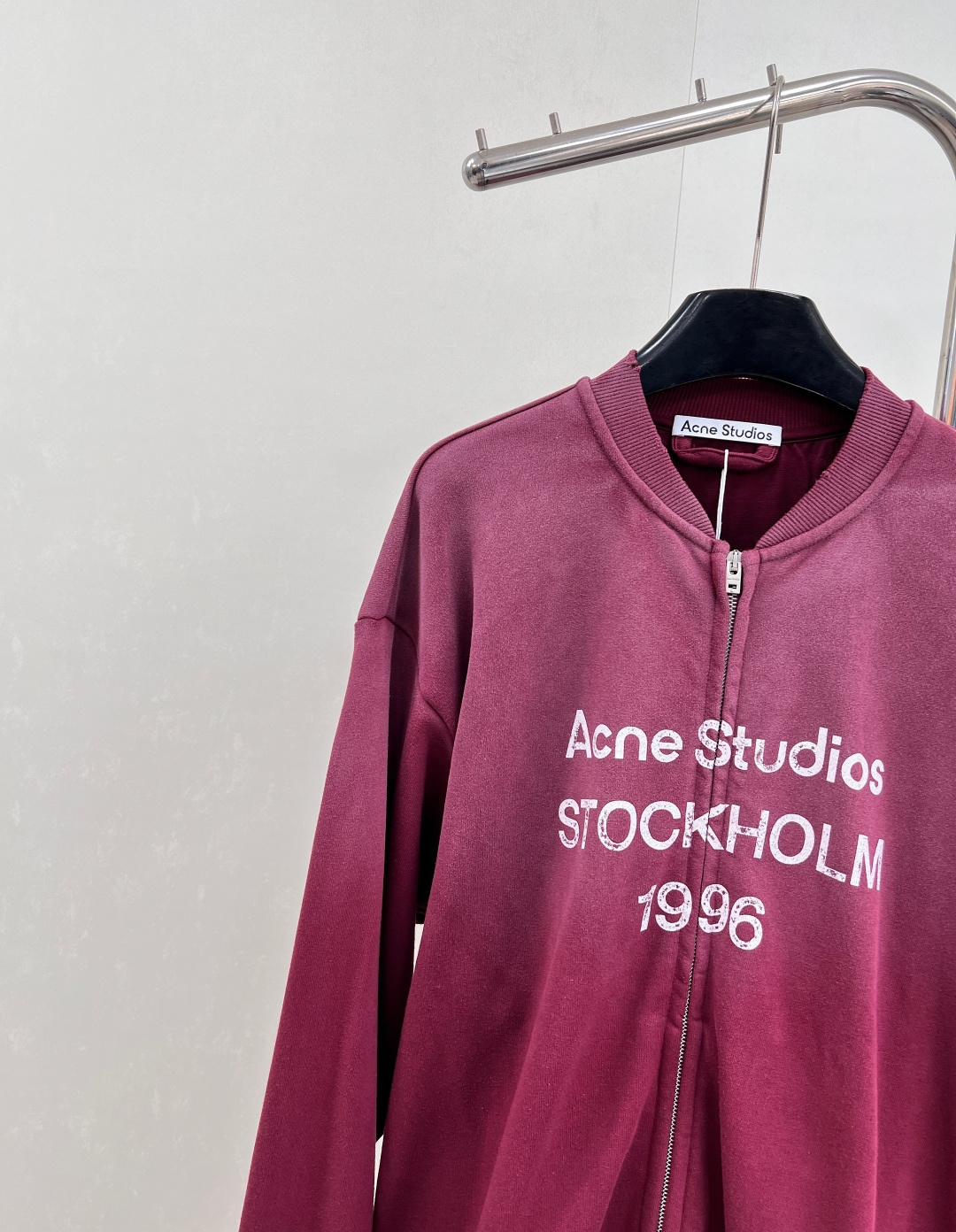 🆕Acne studios新款做旧字母印花炒色休闲拉链外套，定制YB原生全棉织造 质感高级 品相十足 落