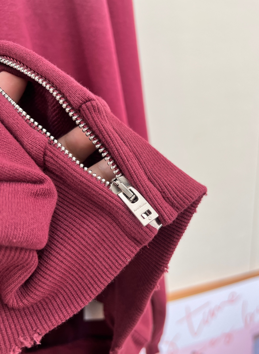 🆕Acne studios新款做旧字母印花炒色休闲拉链外套，定制YB原生全棉织造 质感高级 品相十足 落