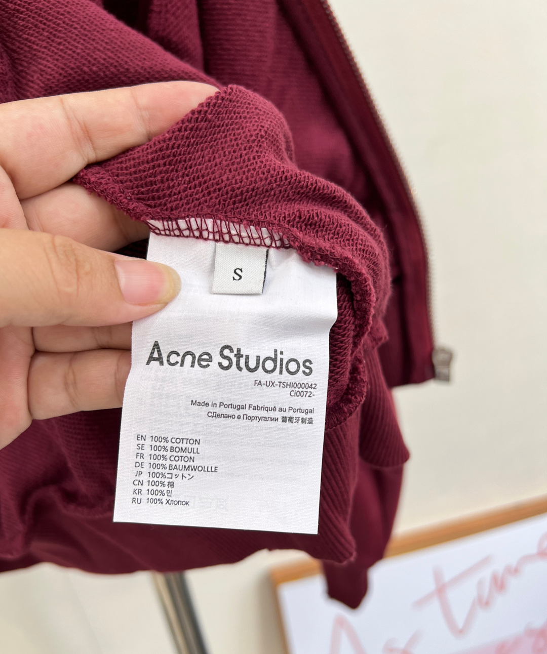 🆕Acne studios新款做旧字母印花炒色休闲拉链外套，定制YB原生全棉织造 质感高级 品相十足 落