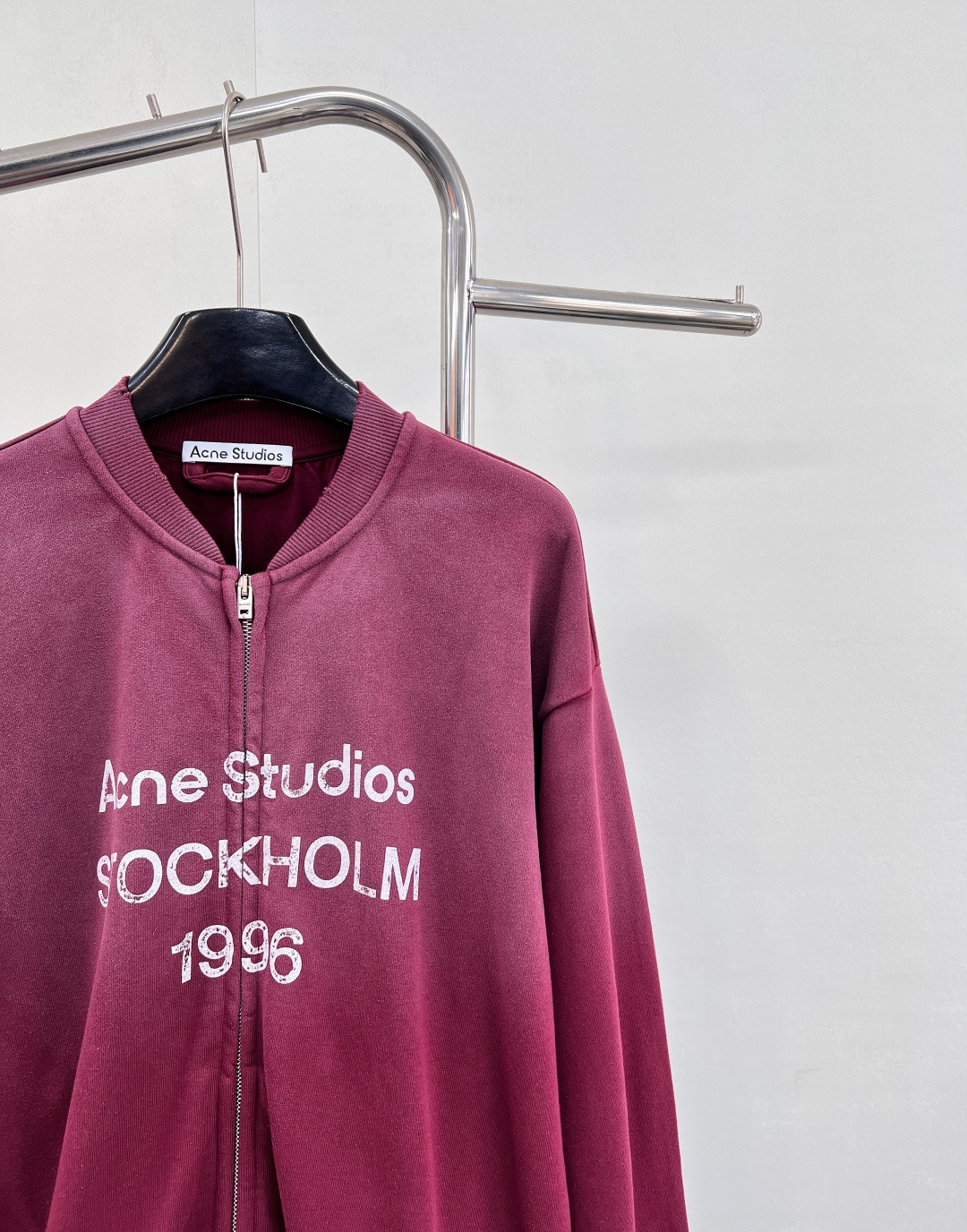 🆕Acne studios新款做旧字母印花炒色休闲拉链外套，定制YB原生全棉织造 质感高级 品相十足 落