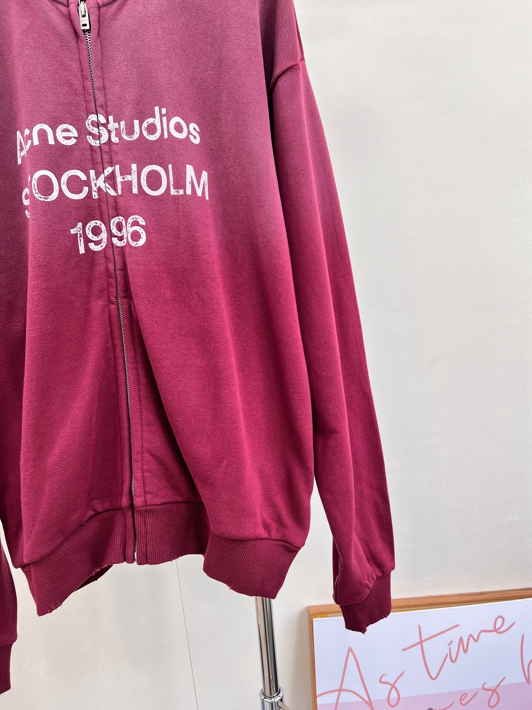 🆕Acne studios新款做旧字母印花炒色休闲拉链外套，定制YB原生全棉织造 质感高级 品相十足 落