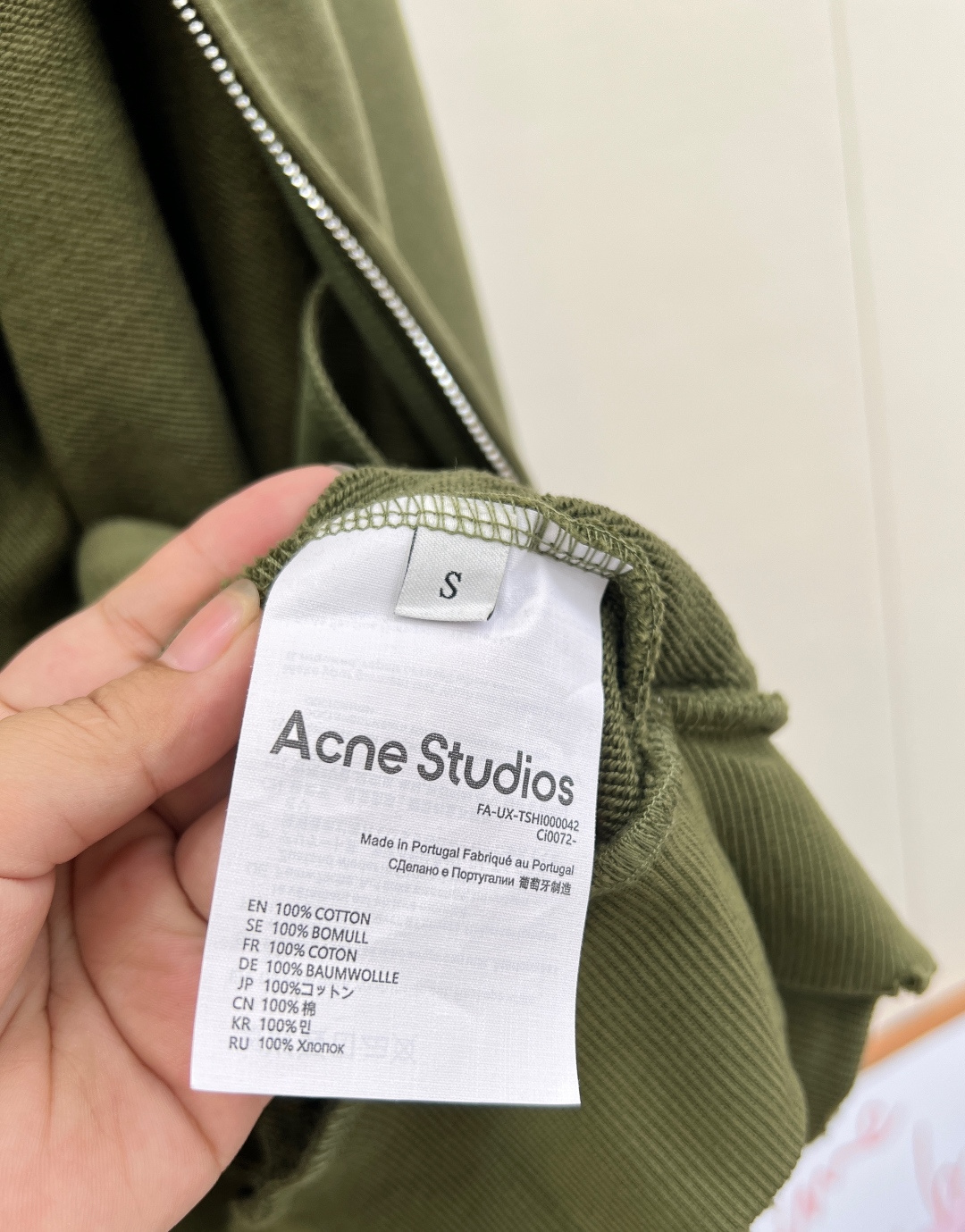 🆕Acne studios新款做旧字母印花炒色休闲拉链外套，定制YB原生全棉织造 质感高级 品相十足 落
