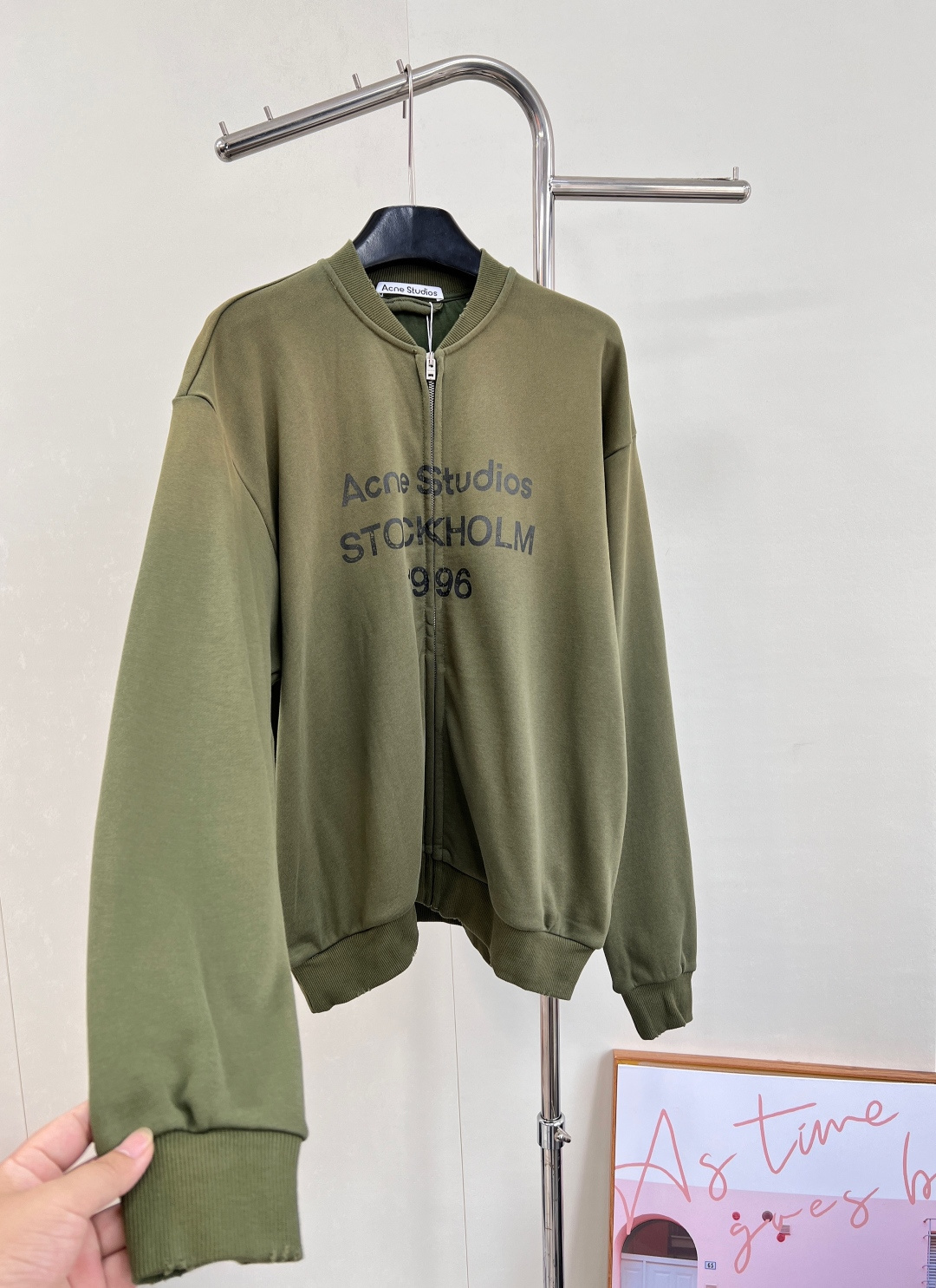 🆕Acne studios新款做旧字母印花炒色休闲拉链外套，定制YB原生全棉织造 质感高级 品相十足 落