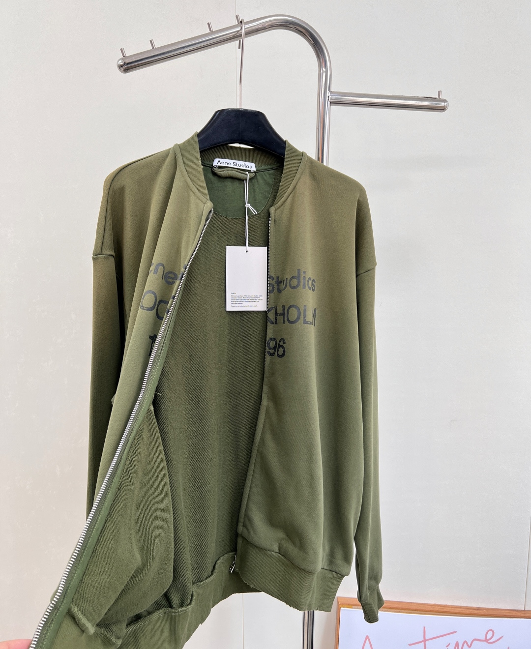🆕Acne studios新款做旧字母印花炒色休闲拉链外套，定制YB原生全棉织造 质感高级 品相十足 落