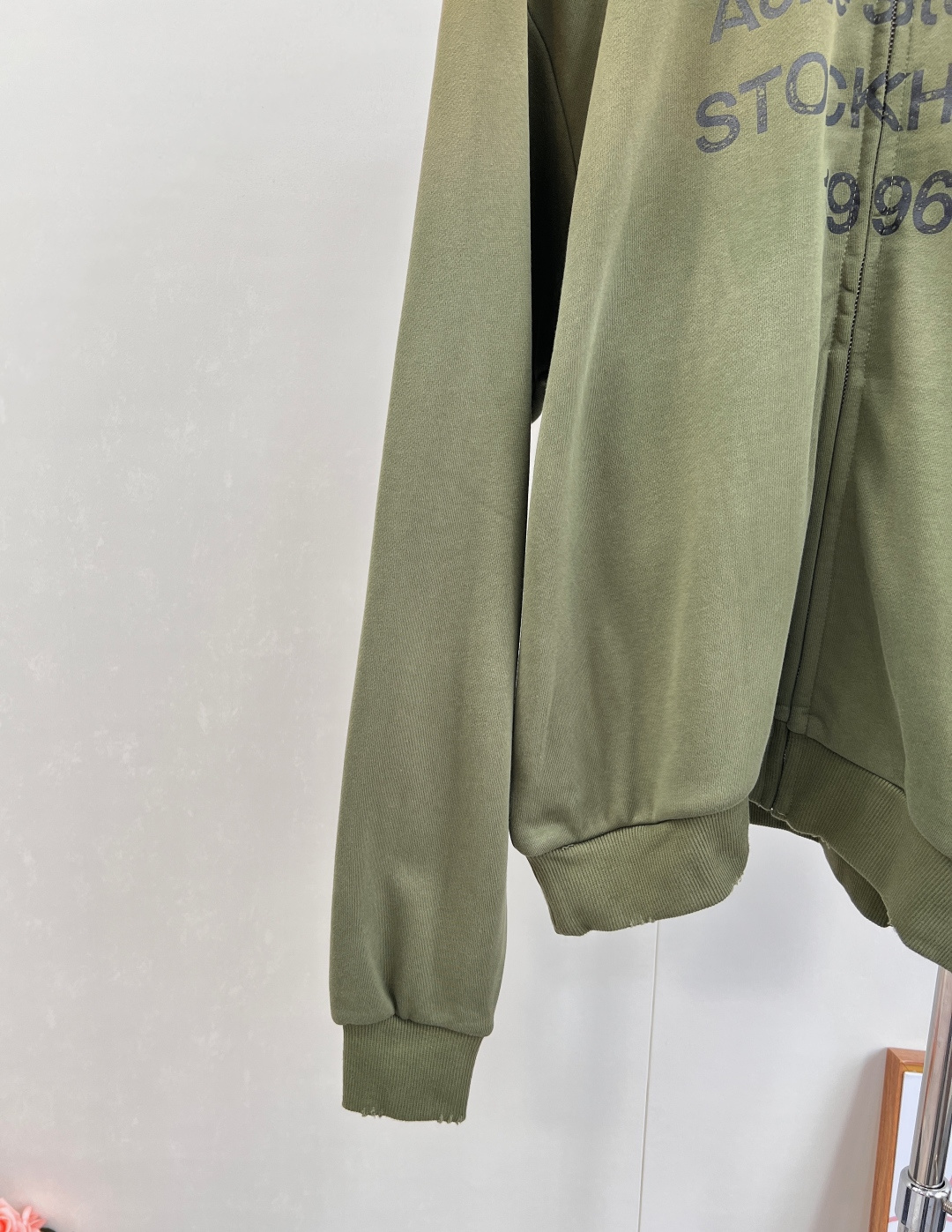 🆕Acne studios新款做旧字母印花炒色休闲拉链外套，定制YB原生全棉织造 质感高级 品相十足 落