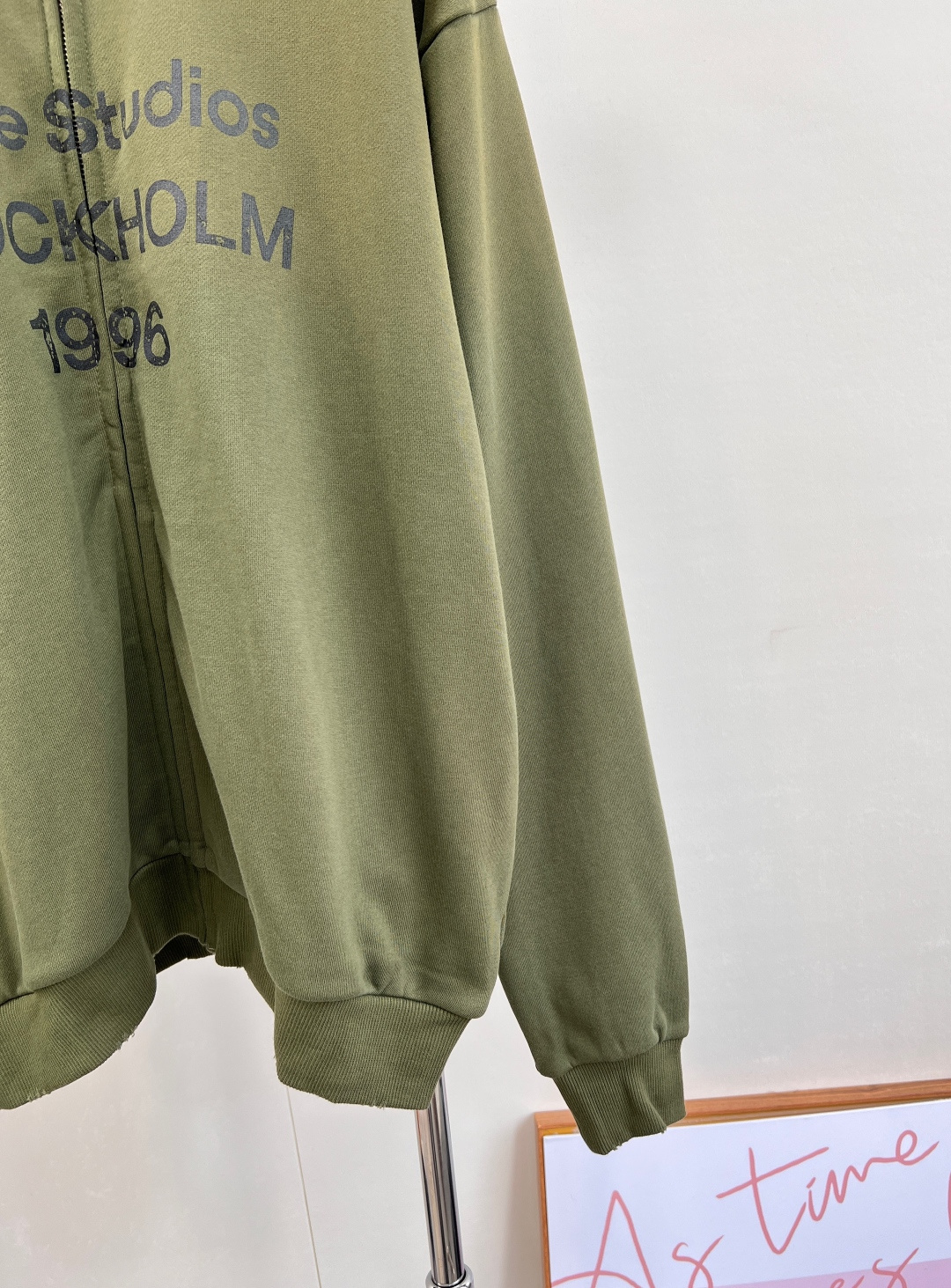 🆕Acne studios新款做旧字母印花炒色休闲拉链外套，定制YB原生全棉织造 质感高级 品相十足 落