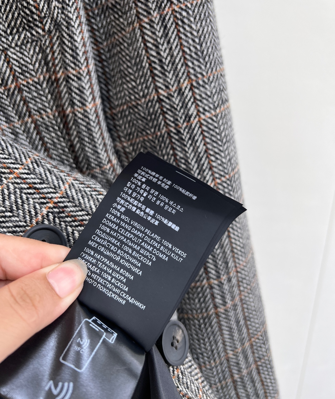 🆕MiuMiu25FW秋冬新款翻领格纹口袋西装外套丨⚠独家yb开发！高版出品！甄选复古格纹精纺羊毛面料，