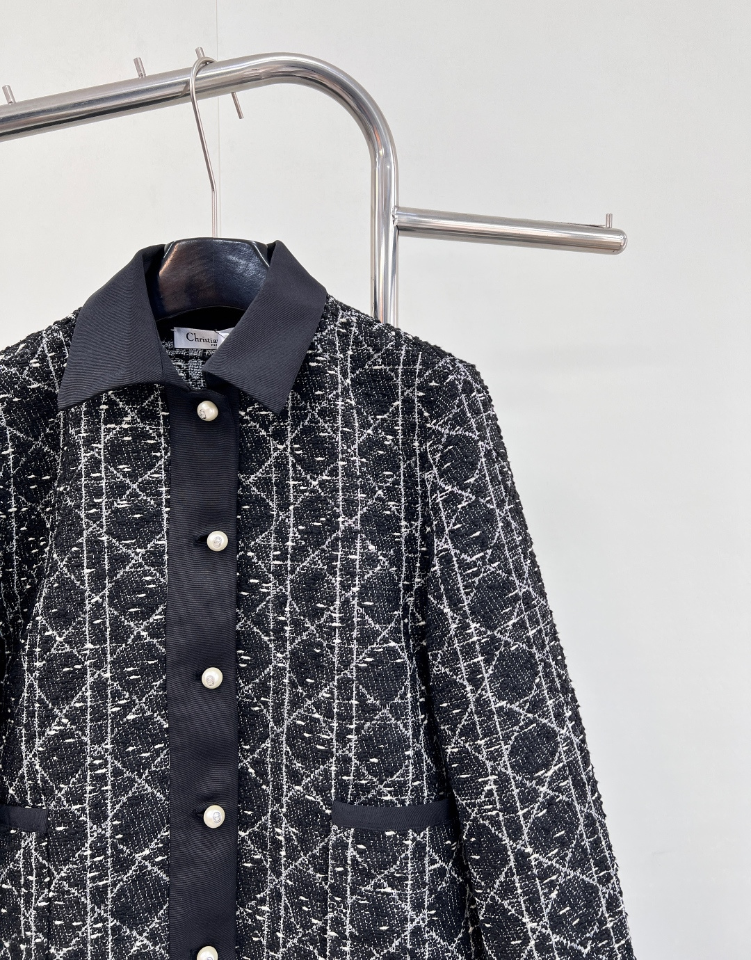 🆕Dior25Fw秋冬新款千金藤格纹外套丨⚠独家yb开发！高版出品！采用定制混纺粗花呢，黑白藤格纹交织出