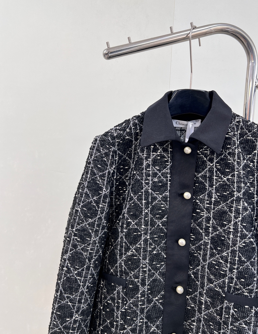 🆕Dior25Fw秋冬新款千金藤格纹外套丨⚠独家yb开发！高版出品！采用定制混纺粗花呢，黑白藤格纹交织出