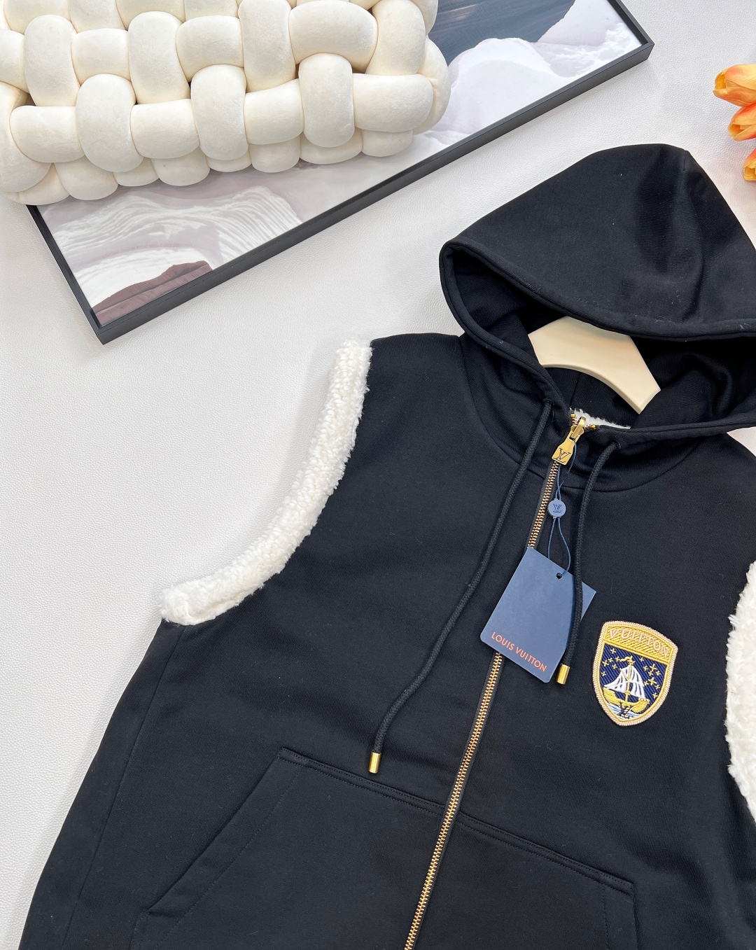 🆕Louis Vuitton 25FW秋冬新款两面穿羊羔绒连帽马甲丨⚠独家yb开发！高版出品！男女同款！