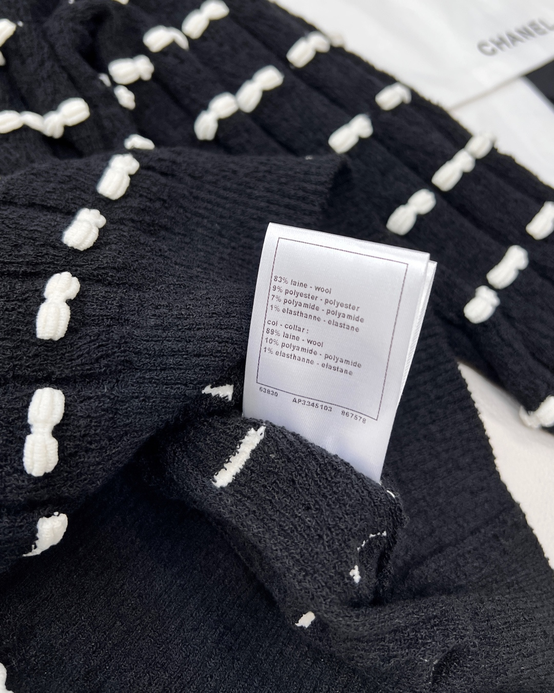 🆕Chanel25S高级手工坊系列新款蝴蝶结圆领长袖针织上衣丨⚠独家yb开发！高版出品！甄选柔糯且挺括的