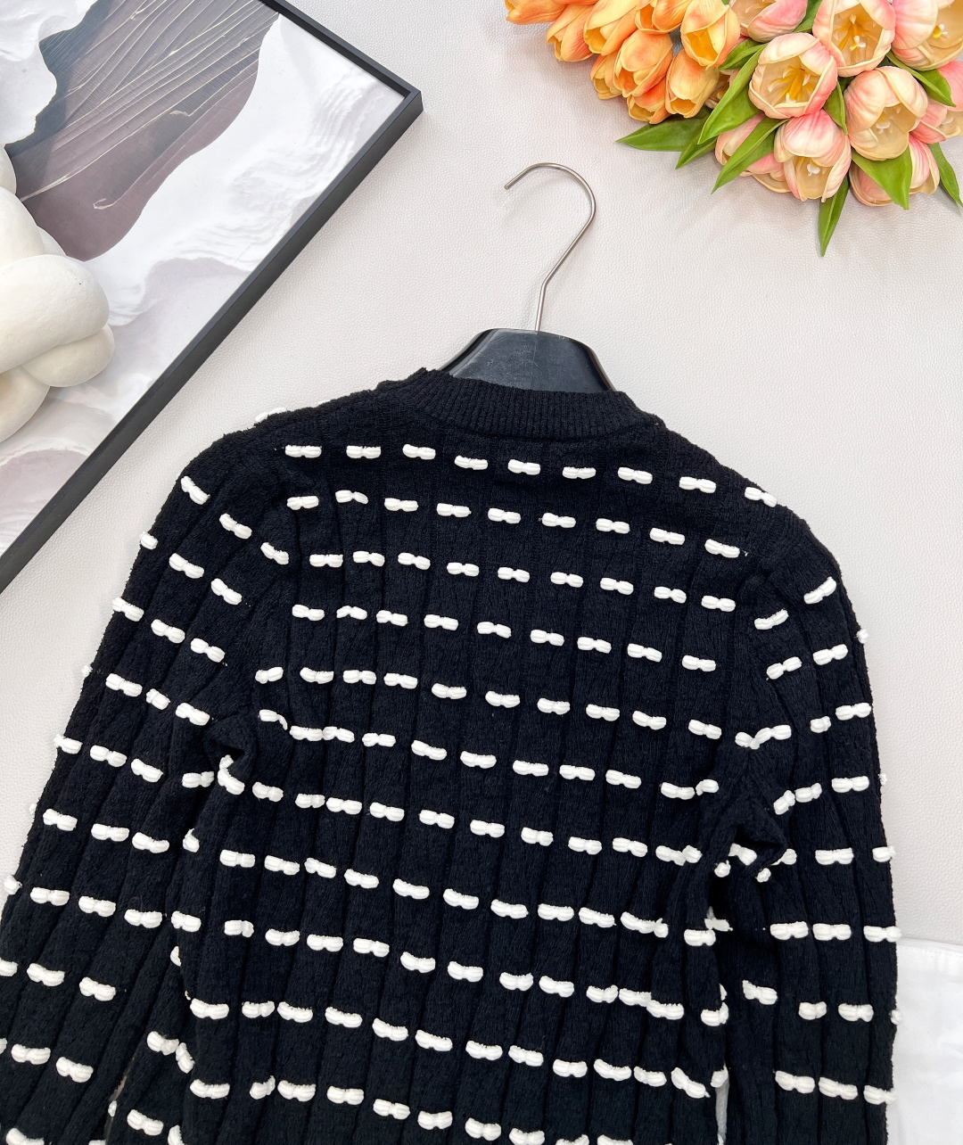 🆕Chanel25S高级手工坊系列新款蝴蝶结圆领长袖针织上衣丨⚠独家yb开发！高版出品！甄选柔糯且挺括的