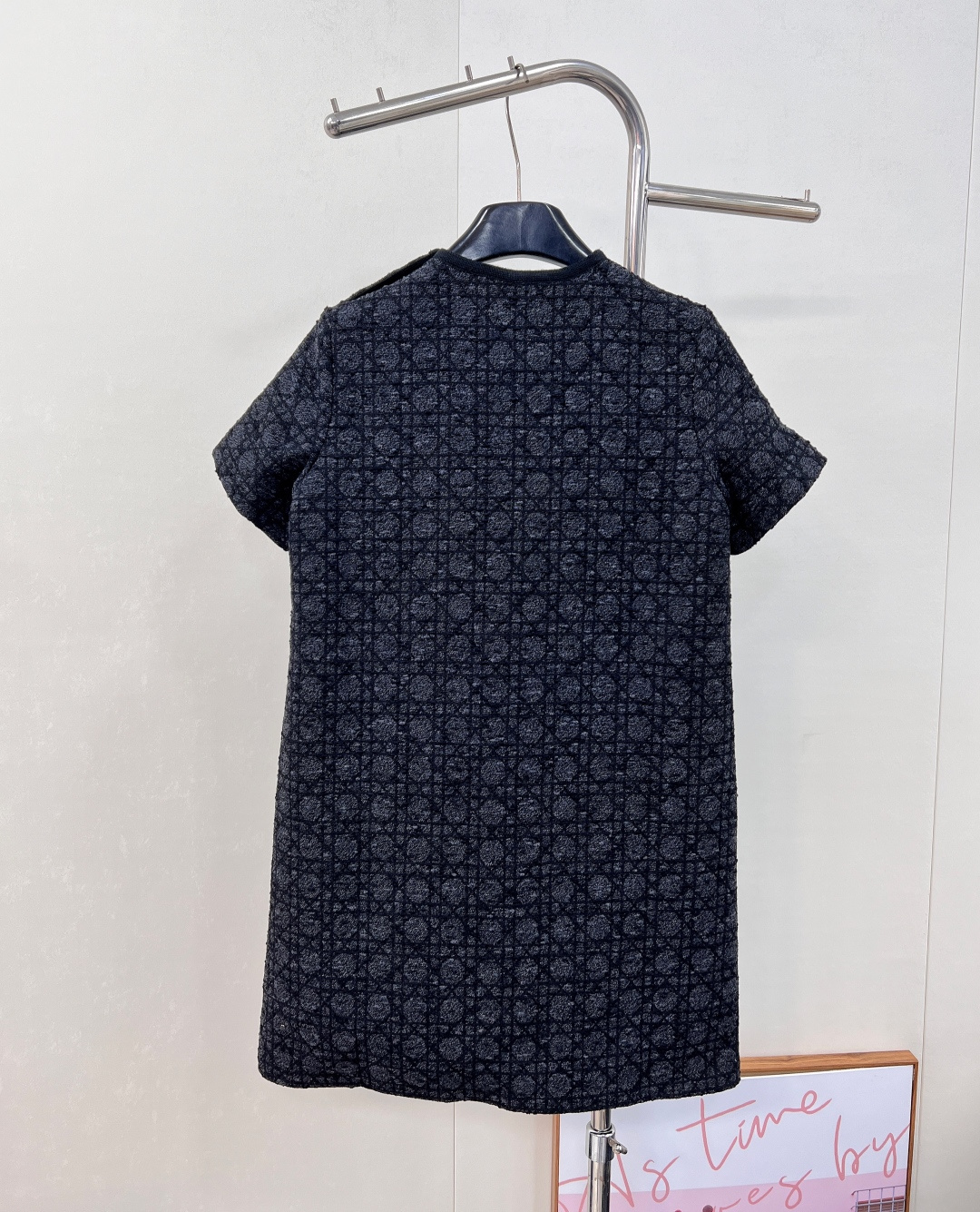 🆕Dior新款提花藤格纹短袖连衣裙，定制YB进口棉毛提花材质，质感高级，品相十足，圆领短袖连衣裙裁剪，袖