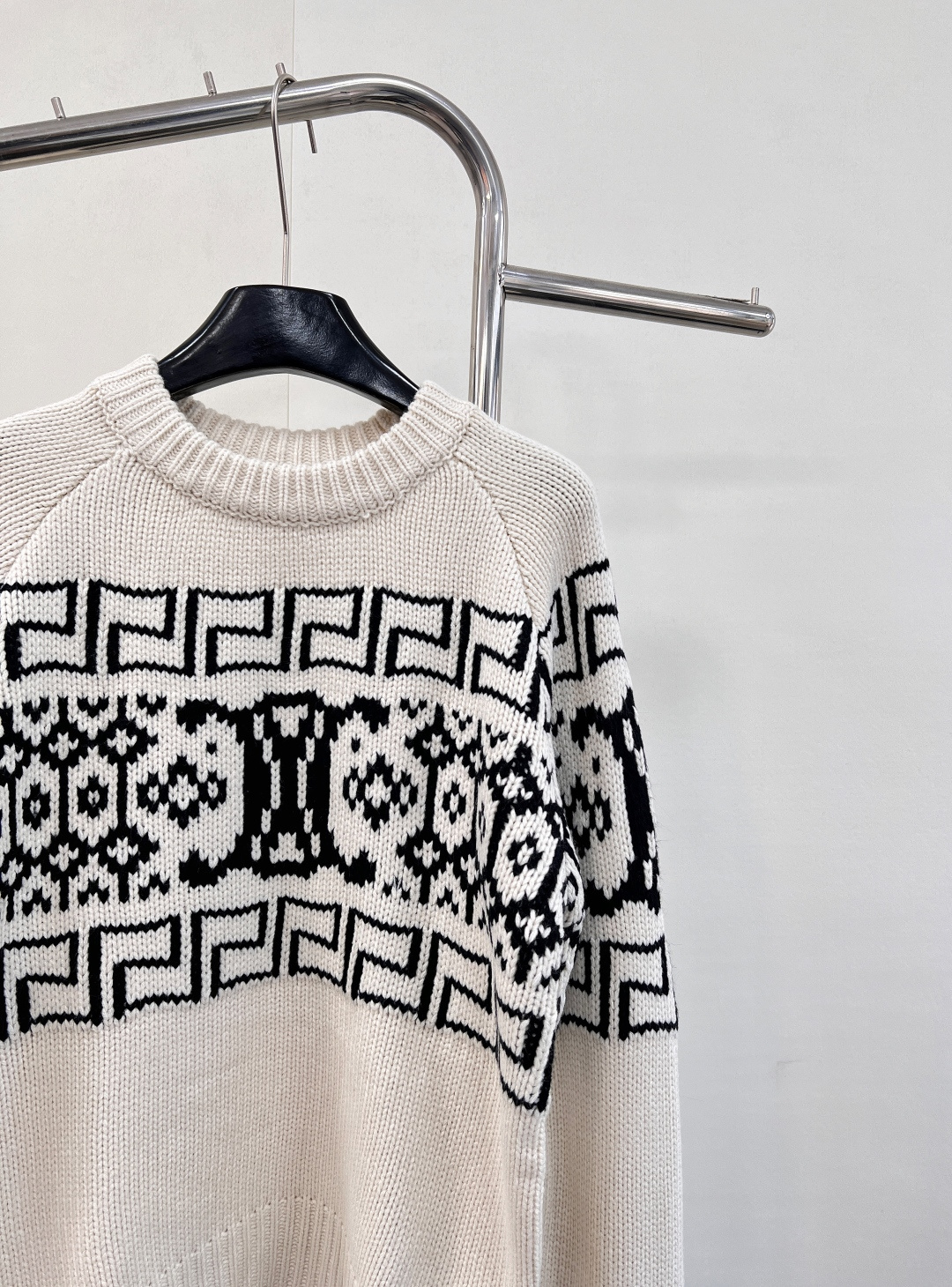 🆕CELINE秋冬新凯旋门logo费尔岛提花羊毛针织衫重工提花暖咖色系 软软糯糯的秋冬温暖气息！质感厚实