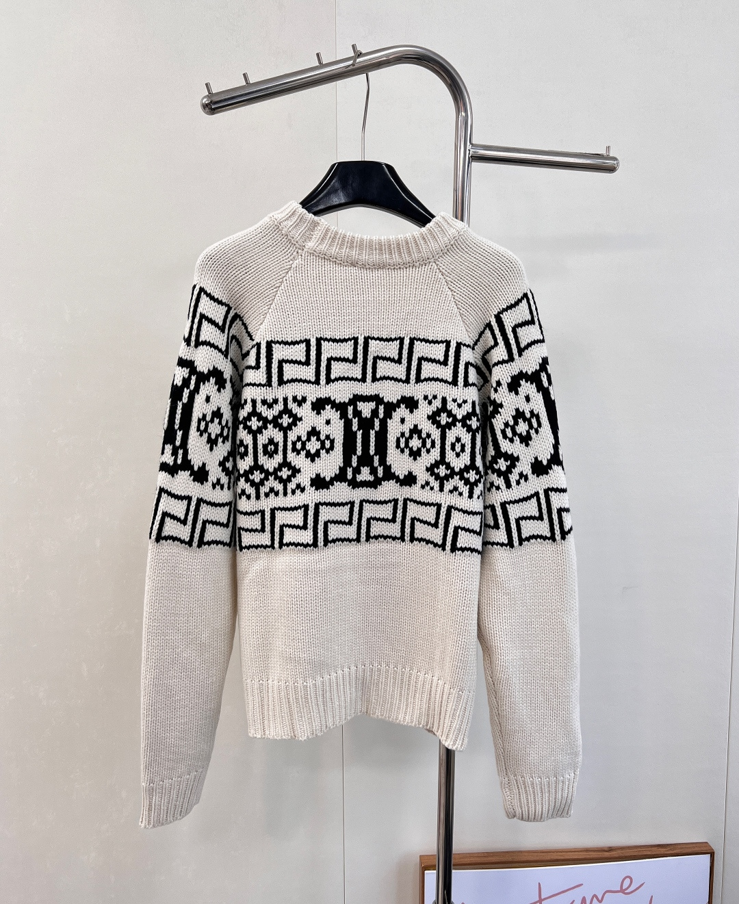 🆕CELINE秋冬新凯旋门logo费尔岛提花羊毛针织衫重工提花暖咖色系 软软糯糯的秋冬温暖气息！质感厚实