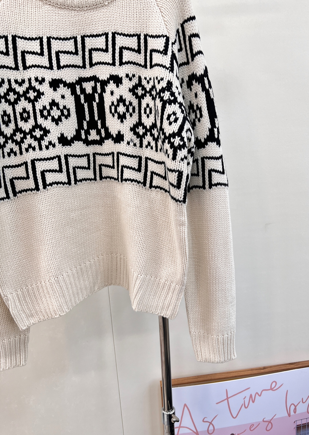 🆕CELINE秋冬新凯旋门logo费尔岛提花羊毛针织衫重工提花暖咖色系 软软糯糯的秋冬温暖气息！质感厚实