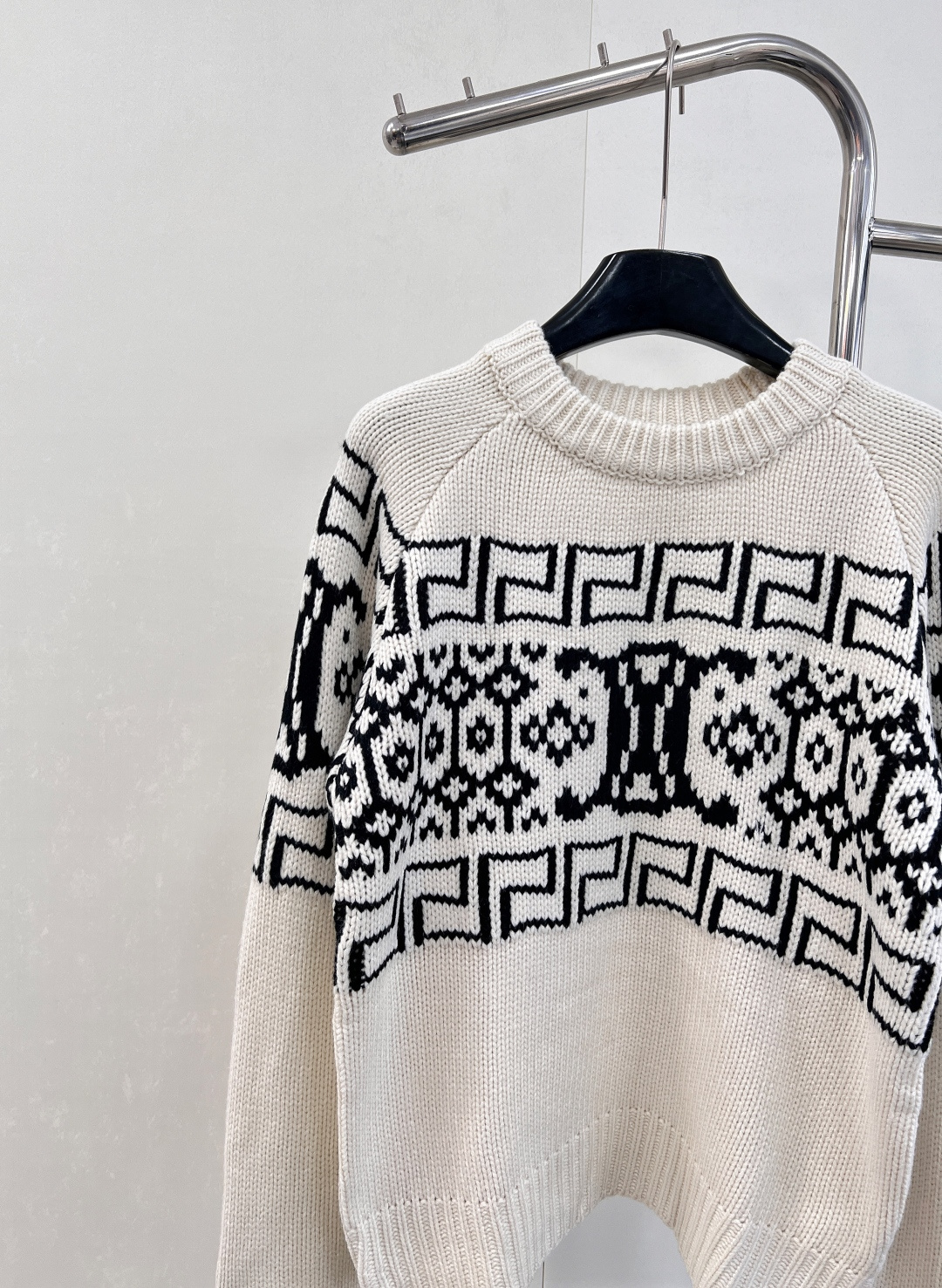 🆕CELINE秋冬新凯旋门logo费尔岛提花羊毛针织衫重工提花暖咖色系 软软糯糯的秋冬温暖气息！质感厚实