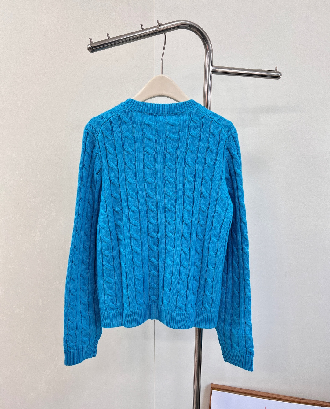 🆕Loewe25Fw早秋新款微标刺绣麻花纹针织开衫丨⚠独家yb开发！高版出品！经典麻花纹理在针织物上立体