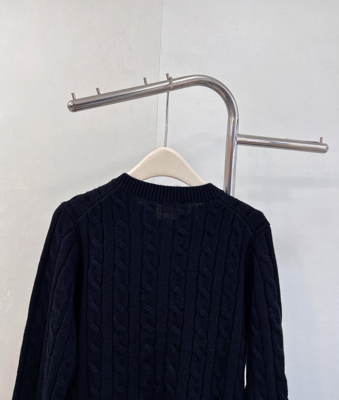 🆕Loewe25Fw早秋新款微标刺绣麻花纹针织开衫丨⚠独家yb开发！高版出品！经典麻花纹理在针织物上立体