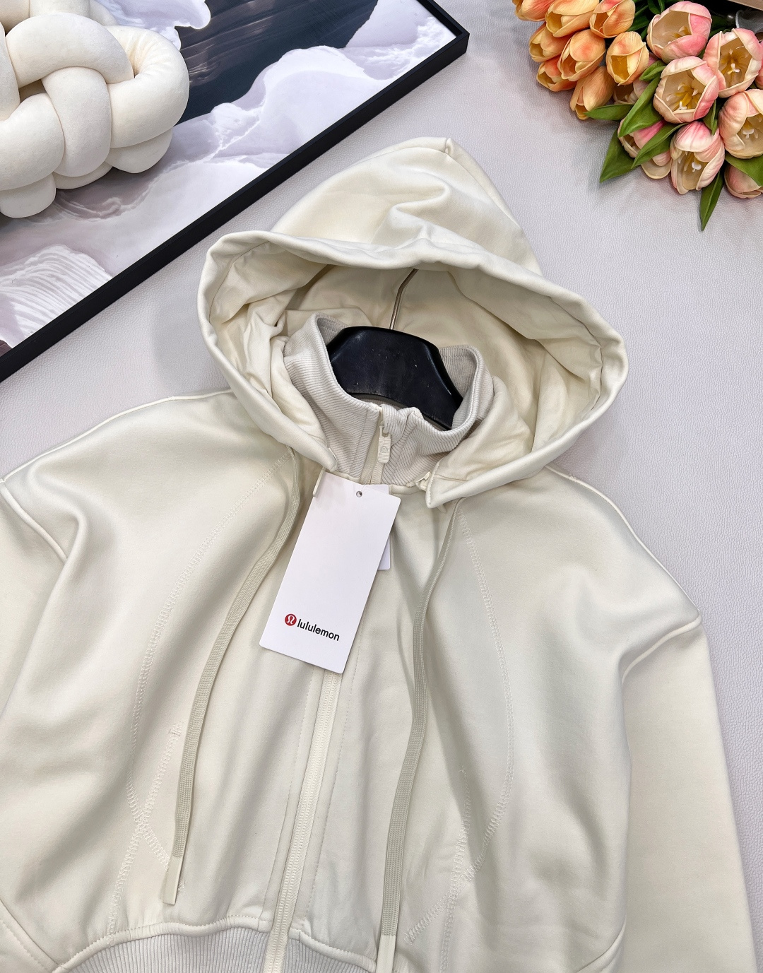 🆕 Lululemon-Scuba全拉链宽松短款可拆卸连帽帽衫Scuba经典连帽全拉链 最好穿的版型没有