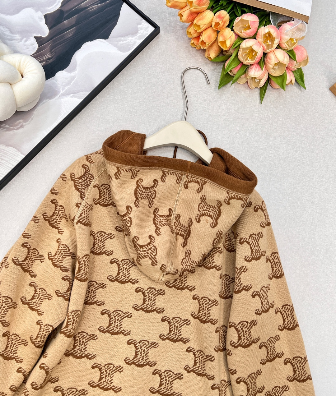 🆕CELINE新款🏠的天花板🆙 赛琳双面穿连帽开衫外套满满的高级感✨甄选羊毛🦙面料 双面德国🇩🇪进口机提