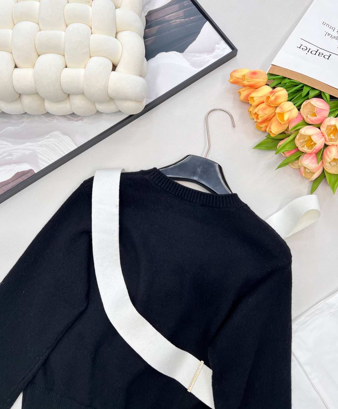 🆕Chanel2025新款套头蝴蝶结针织毛衣，定制YB羊绒纱线织造，质感高级，舒适柔软，圆领针织套头毛衣