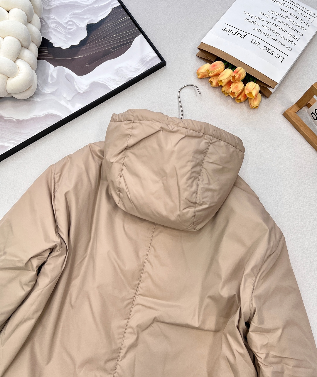 🆕 MIUMIU 字母徽标冲锋衣式羽绒服yb一比一开发 最高版本发售‼️‼️定制yb进口环保尼龙材质 羽