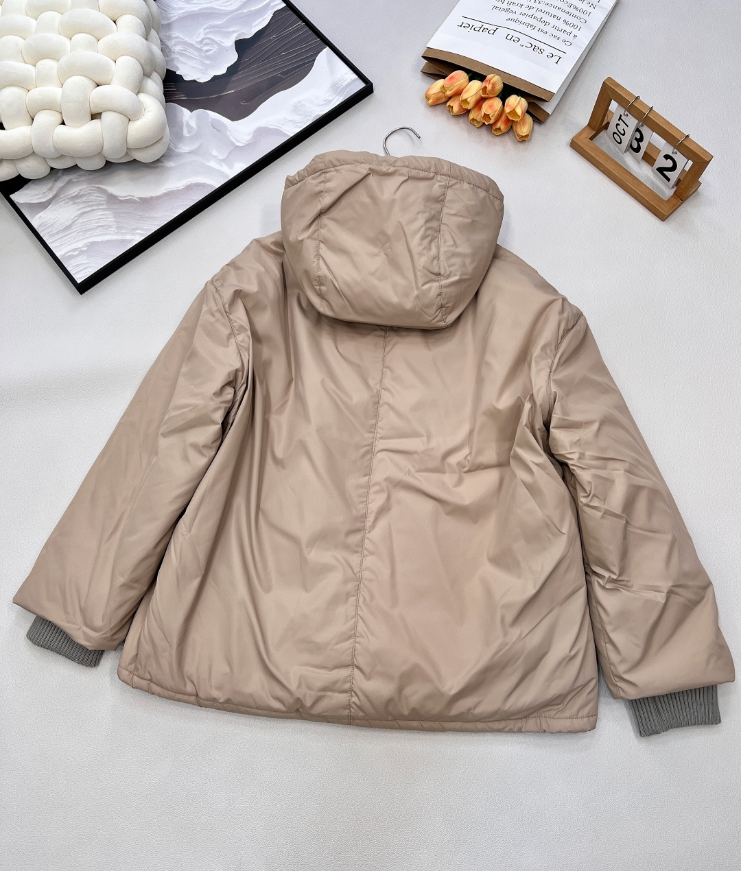 🆕 MIUMIU 字母徽标冲锋衣式羽绒服yb一比一开发 最高版本发售‼️‼️定制yb进口环保尼龙材质 羽