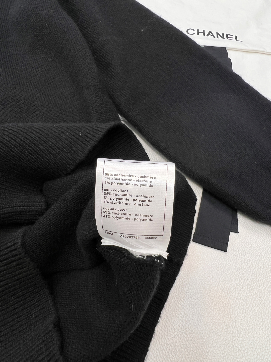 🆕Chanel25K高级手工坊系列新款蝴蝶结黑色针织连衣裙丨⚠独家yb开发！高版出品！柔软材质超舒适，白