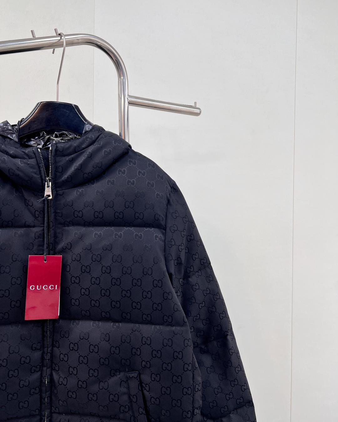 🆕Gucci25Fw秋冬新款暗纹提花连帽羽绒服外套丨⚠独家高版出品！满幅双G暗纹提花工艺，金属拉链的顺滑